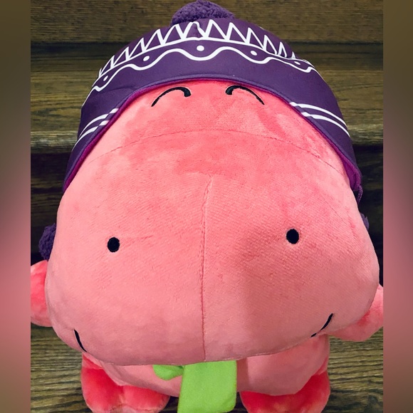 Tabekko Animal Crackers Hippo plush in Winter gears from Japan - Picture 4 of 5